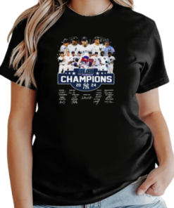 ALCS Champions 2024 New York Yankees Signatures Fireworks T-Shirt Classic Women's T-shirt