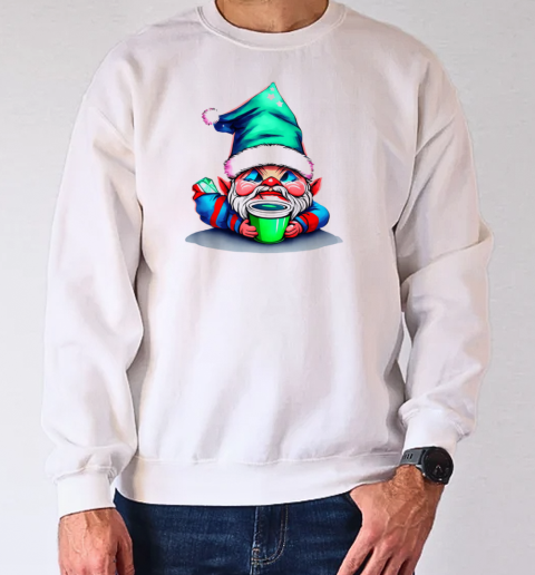 Adorable gnome surrounded by gifts T-Shirt Unisex Sweatshirt