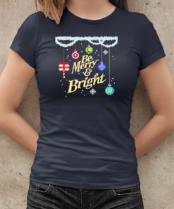 Be merry and bright holiday Christmas T-Shirt Classic Women's T-shirt