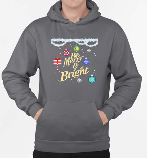 Be merry and bright holiday Christmas T-Shirt Unisex Hoodie