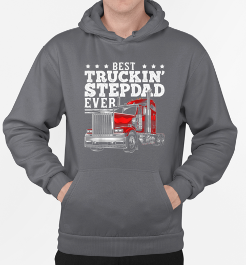 Best Truckin' Stepdad Ever Trucker T-Shirt Unisex Hoodie