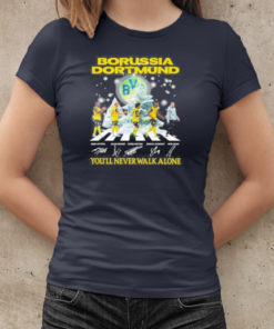 Borussia Dortmund Celebrate Christmas With You'll Never Walk Alone Signatures 2024 T-Shirt Classic Women's T-shirt