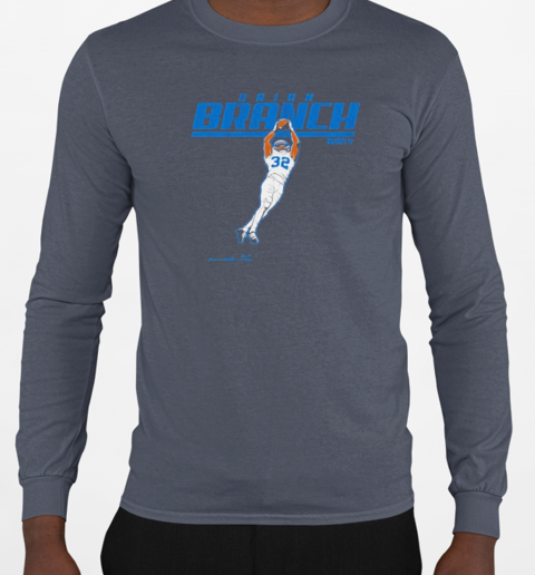 Brian Branch Detroit Lions T-Shirt Long Sleeved T-shirt 