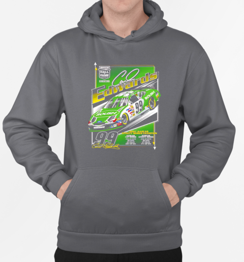 Carl Edwards Checkered Flag Sports NASCAR 2025 Hall of Fame Inductee T-Shirt Unisex Hoodie