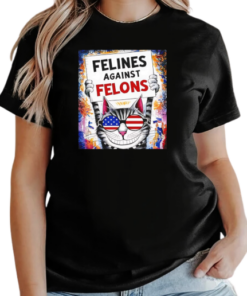 Cat felines against felons T-Shirt Classic Women's T-shirt