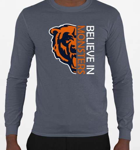 Chicago Bears Graphic Tee – Believe in Monsters T-Shirt Long Sleeved T-shirt 