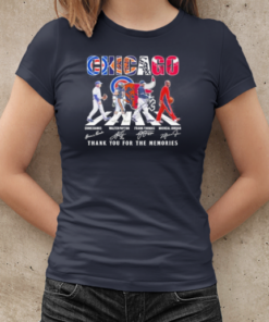 Chicago Cubs Chicago Bears Chicago Bulls Proud Thank You For The Memories Walking Signatures 2024 T-Shirt Classic Women's T-shirt