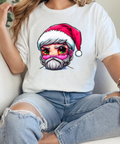 Christmas Cartoon Character with Beard and Red Eyes T-Shirt Classic Women's T-shirt