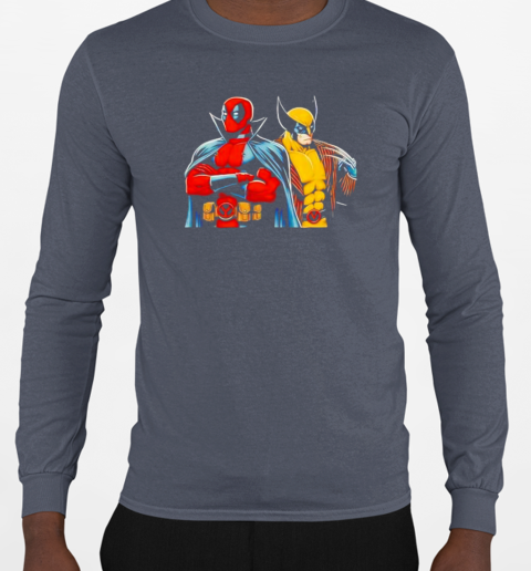 Deadpool and Wolverine Cool Design T-Shirt Long Sleeved T-shirt 