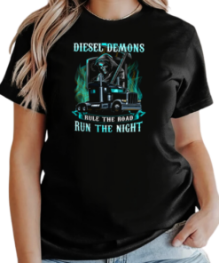 Diesel Demons Rule The Road Run The Night Truker T-Shirt Classic Women's T-shirt