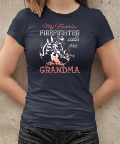 Firefighter Calls Me Grandma T-Shirt Classic Women's T-shirt