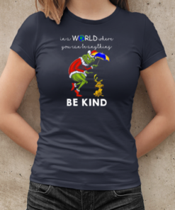 Grinch And Max In A World Where You Can Be Anything Be Kind T-Shirt Classic Women's T-shirt