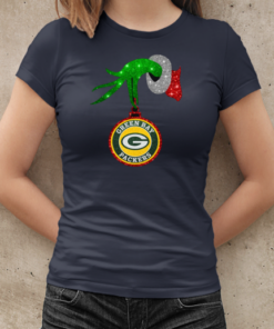 Grinch Hand Holding Green Bay Packers Christmas T-Shirt Classic Women's T-shirt