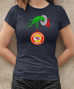 Grinch Hand Holding Kansas City Chiefs Christmas T-Shirt Classic Women's T-shirt