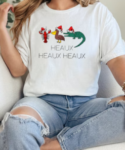 Heaux Heaux Heaux Funny Louisiana Cajun Christmas T-Shirt Classic Women's T-shirt