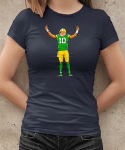 Jordan Love Celebration Cartoon Football Design T-Shirt Classic Women's T-shirt