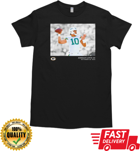 Jordan Love Green Bay Packers NFL football flash features week 7 T-Shirt