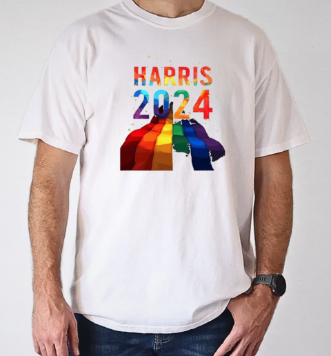 Kamala Harris 2024 Pride Colorful T-Shirt