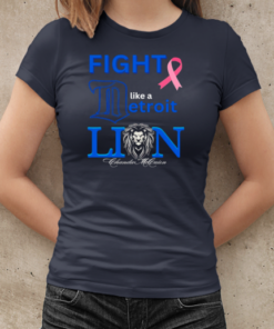 Lavender Ribbon fight like a Detroit Lion T-Shirt Classic Women's T-shirt