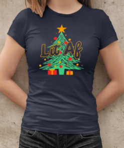 Lit AF Christmas Tree T-Shirt Classic Women's T-shirt