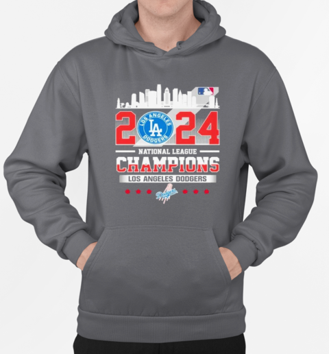 Los Angeles Dodgers 2024 National League Champions NLCS T-Shirt Unisex Hoodie