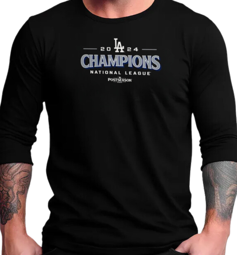 Los Angeles Dodgers 2024 National League Champions Roster Postseason 2024 T-Shirt Long Sleeved T-shirt 