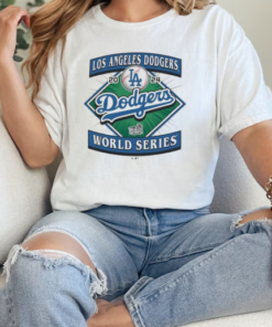 Los Angeles Dodgers '47 2024 World Series Franklin Logo T-Shirt Classic Women's T-shirt