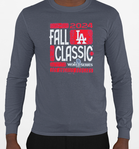 Los Angeles Dodgers Fall Classic World Series 2024 T-Shirt Long Sleeved T-shirt 