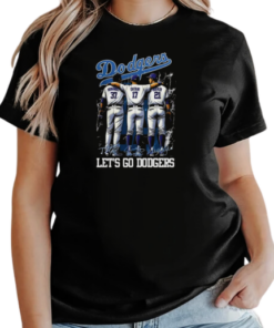 Los Angeles Dodgers Let's Go Dodgers Signatures T-Shirt Classic Women's T-shirt