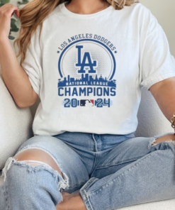 Los Angeles Dodgers National League Skyline Champions 2024 T-Shirt Classic Women's T-shirt