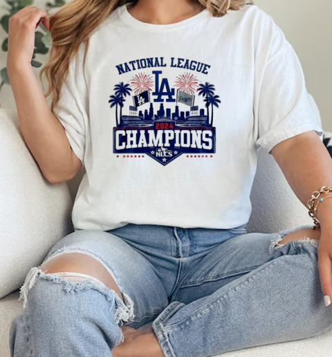 Los Angeles Dodgers Victory National League NLCS Champions 2024 T-Shirt Classic Women's T-shirt