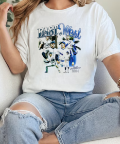 Los Angeles Dodgers and New York Yankees East vs West heavyweight showdown world championship 2024 T-Shirt Classic Women's T-shirt