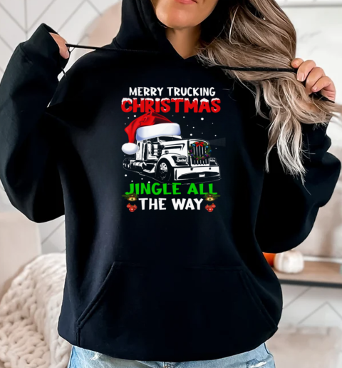 Merry Truckin Christmas Jingle All The Way T-Shirt Unisex Hoodie