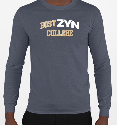 Ming Zhang Bost Zyn College Logo T-Shirt Long Sleeved T-shirt 