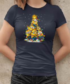 Minions Christmas Tree T-Shirt Classic Women's T-shirt