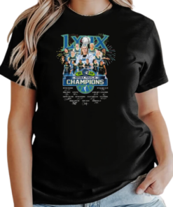 Minnesota Lynx 2024 WNBA Finals Champions Celebrating Signatures T-Shirt Classic Women's T-shirt