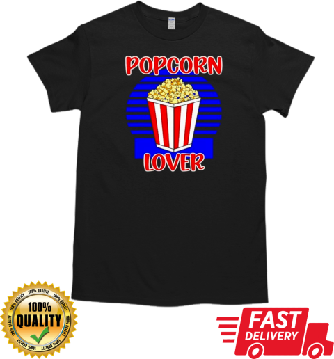 Movie Fan Popcorn Lover Retro T-Shirt