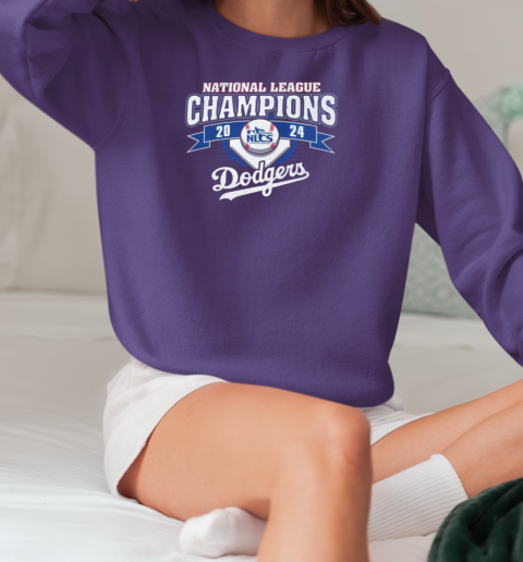 NLCS 2024 Los Angeles Dodgers National League Champions T-Shirt Unisex Sweatshirt