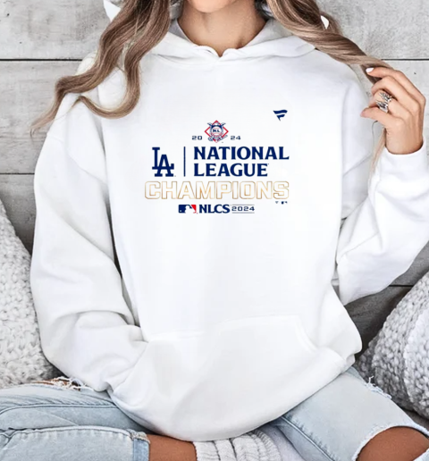 National League Champions Los Angeles Dodgers 2024 NLCS Locker Room T-Shirt Unisex Hoodie