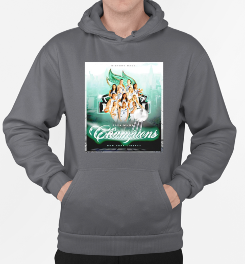 New York Liberty 2024 WNBA Champions T-Shirt Unisex Hoodie