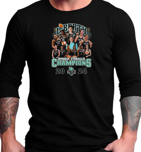 New York Liberty Final Champions 2024 Fireworks T-Shirt Long Sleeved T-shirt 