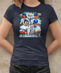 New York Mets vs Los Angeles Dodgers 2024 NLCS Collage MLB T-Shirt Classic Women's T-shirt