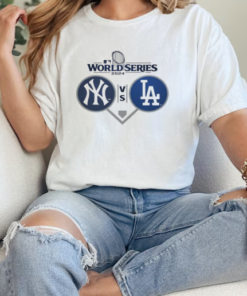 New York Yankees vs. Los Angeles Dodgers 2024 World Series Dueling Photo T-Shirt Classic Women's T-shirt