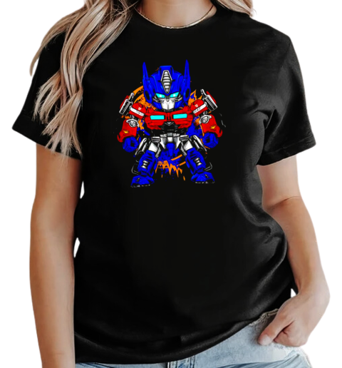 Optimus Prime Transformers Chibi Optimus retro T-Shirt Classic Women's T-shirt