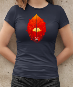 Panda red leaf T-Shirt Classic Women's T-shirt