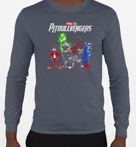 Pitbull Pitbullvengers Marvel Avengers Endgame T-Shirt Long Sleeved T-shirt 