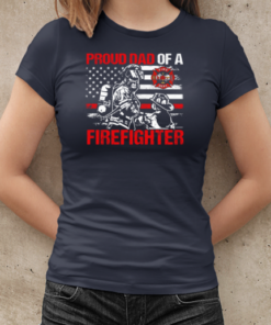 Proud Dad Of A Firefighter T-Shirt Classic Women's T-shirt