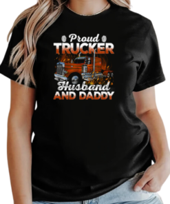 Proud Trucker Husband And Daddy T-Shirt Classic Women's T-shirt