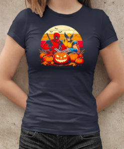 Retro Deadpool and Wolverine Halloween T-Shirt Classic Women's T-shirt