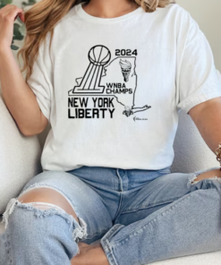 Stadium Essentials Mint New York Liberty 2024 WNBA Finals Champions Hometown T-Shirt Classic Women's T-shirt